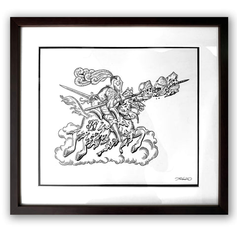 FINISHER - Original Framed Drawing