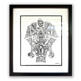 HEAVY IS THE HEAD - Original Framed Drawing