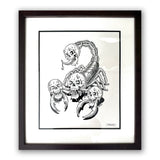 SKORPION - Original Framed Drawing