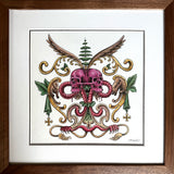 VISAGE - Original Framed Drawing