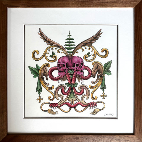 VISAGE - Original Framed Drawing